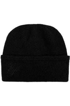 Emporio Armani Embroidered-logo wool beanie
