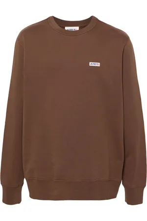 Autry Logo-patch cotton sweatshirt