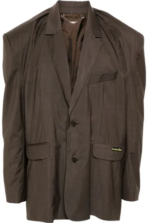 MARTINE ROSE Logo-patch blazer
