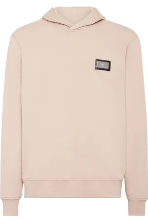 BILLIONAIRE Logo-plaque cotton hoodie