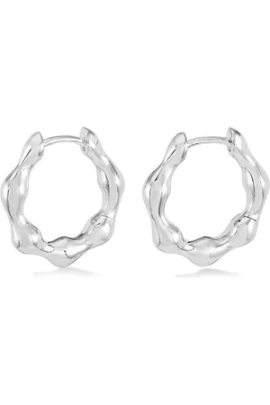Dower and Hall Hinged Huggie hoop earrings