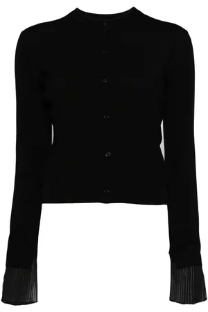 JUUN.J Pleat-detail button-up cardigan