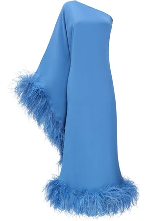 ‎Taller Marmo‎ Balear feather-trim maxi dress