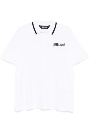 Roberto Cavalli Logo-embroidered polo shirt