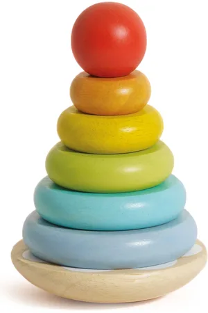 Le Toy Van Rainbow stacking tower (18cm)