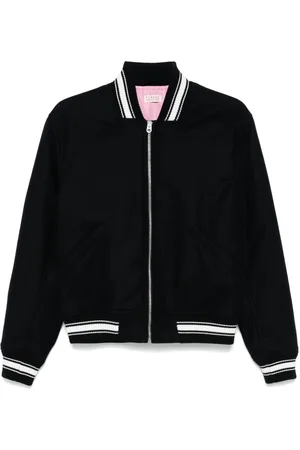 Fursac Stripe-trim bomber jacket