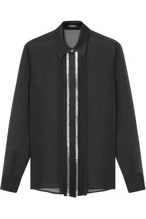 VERSACE Metal Mesh georgette shirt