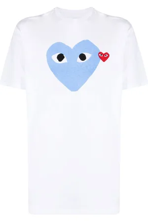 Comme des Garçons Signature heart motifcotton T-shirt