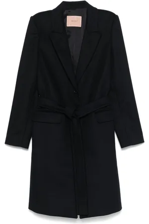 Twin-Set Logo-plaque coat