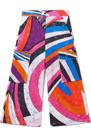 PUCCI Junior Iride-print trousers
