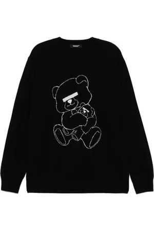 UNDERCOVER Jacquard logo motif jumper
