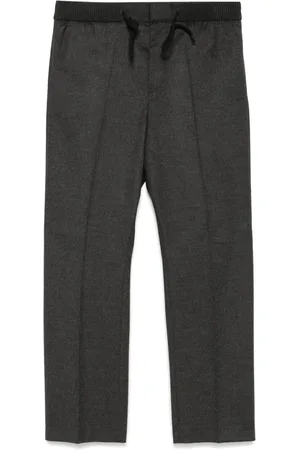 HUGO BOSS Slim-cut flannel trousers