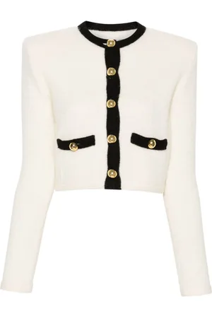 Alessandra Rich Knitted cropped cardigan
