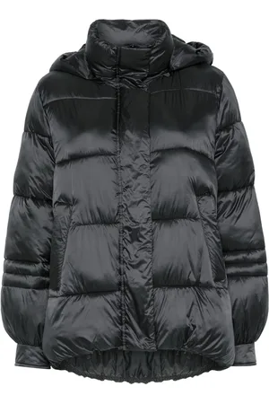 Twin-Set Striped jacquard puffer jacket