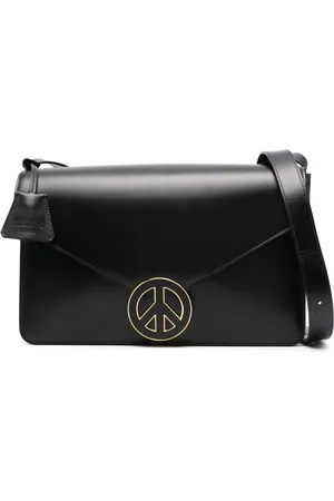 Moschino Peace sign-plaque cross body bag