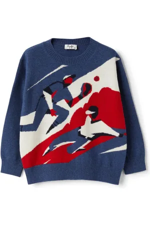 Il gufo Intarsia-knit jumper