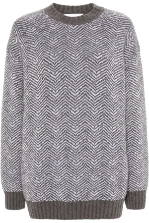 Moschino Chevron-pattern jumper