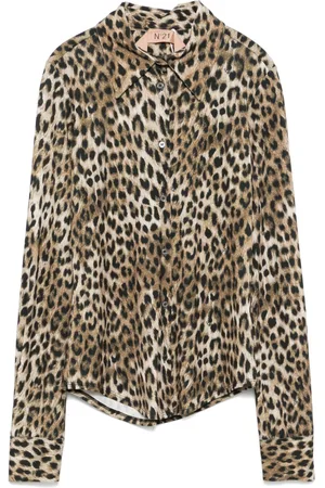 Nº21 Leopard-print blouse