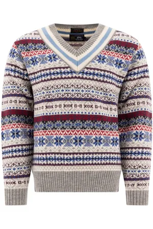 Beams Intarsia knit jumper