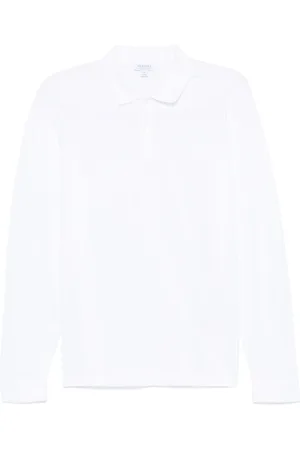 Sunspel Longsleeved piqué polo shirt