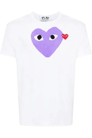Comme des Garçons Signature heart motif cotton T-shirt