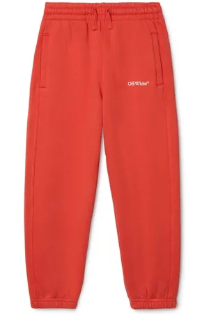 OFF-WHITE Bookish Diag cotton track pants