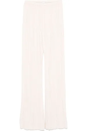 FORTE FORTE Pleated crepe trousers