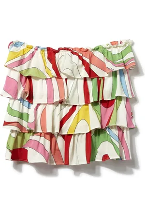 PUCCI Junior Marmo-print miniskirt