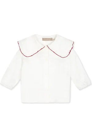 LA STUPENDERIA Ruffle-collar shirt