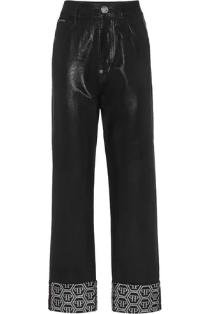 Philipp Plein Monogram-pattern trousers