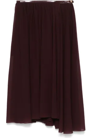 Serafini Pleated midi skirt