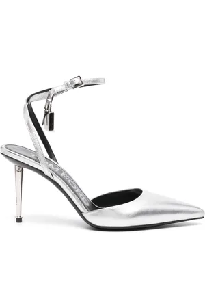 Tom Ford Padlock-charm metallic pumps