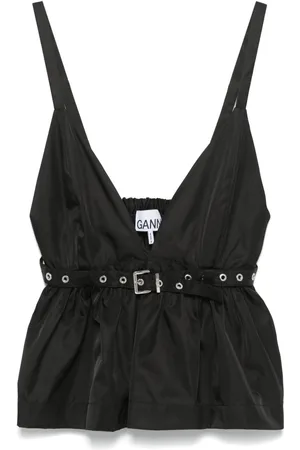 Ganni Duchesse Strap top