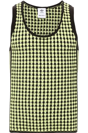 adidas X Wales Bonner houndstooth crochet-knit vest