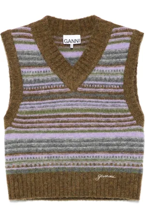 Ganni Striped vest