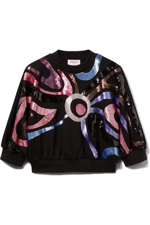 PUCCI Junior Marmo-embellished sweatshirt
