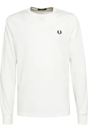 Fred Perry Logo-embroidered long-sleeved T-shirt