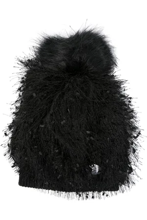 MONNALISA Fringed pompom beanie