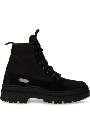 Filling pieces Logo-plaque suede boots