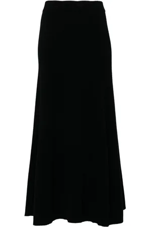 N.PEAL Long rib skirt