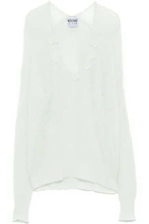 Moschino Faux-pearl detailing sweater