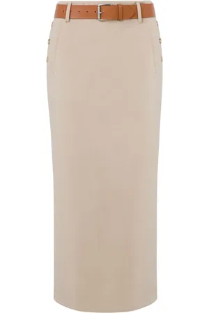 Moschino Belted midi skirt