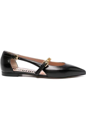 Moschino Logo-lettering ballet flats