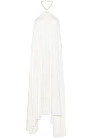 Retrofete Maryam pearl-embellished dres