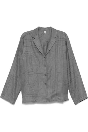 Totême Monogram flannel shirt