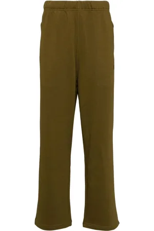 A Bathing Ape Logo-patch straight track pants