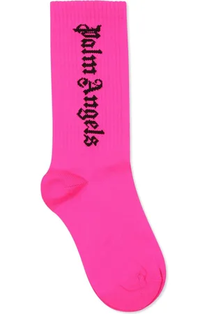 Palm Angels Logo-intarsia socks