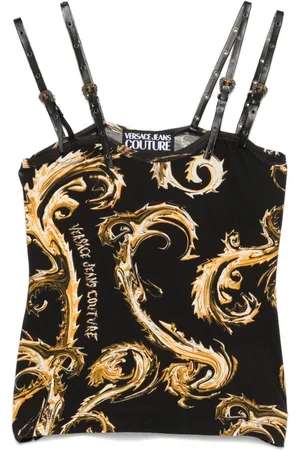 VERSACE Chromo Couture-print top