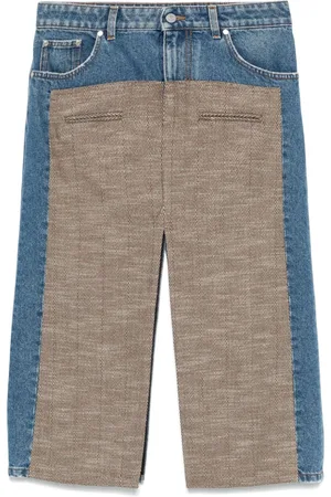 Stella McCartney Tweed denim midi skirt