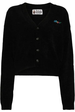 A Bathing Ape Logo embroidery cardigan